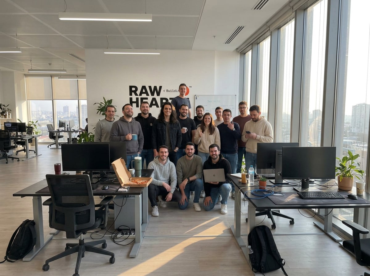 El equipo de RawHearth en el estudio